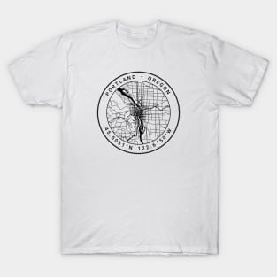 Portland Map T-Shirt